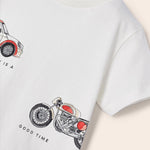 T-shirt with a printed motif in sustainable cotton for a boy Art. 23-03001-040