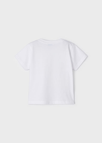 T-shirt with a printed motif in sustainable cotton for a boy Art. 23-03012-035