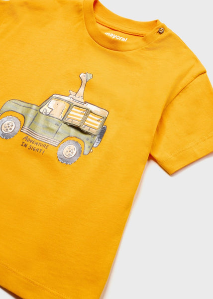 T-shirt with an interactive motif in sustainable cotton for babies Art. 23-01029-044