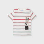 T-shirt with embroidered motifs in sustainable cotton for a boy Art. 23-03017-011
