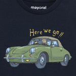 Hooded plush sweatshirt for baby boy Art. 11-02424-090/ECOFRIENDS car long sleeve baby boy t-shirt Art. 11-02067-040
