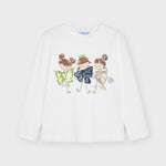 Girl's fur vest Art. 11-04380-075/ECOFRIENDS long sleeve dolls girl t-shirt Art. 11-04008-050