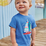 Short-sleeved T-shirt with an interactive motif for babies Art. 23-01022-077
