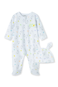 Little Me Bunny Footie and Hat 10656