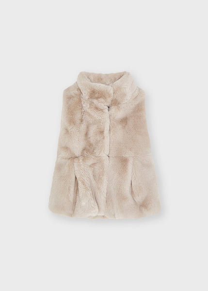 Girl's fur vest Art. 11-04380-075/ECOFRIENDS long sleeve dolls girl t-shirt Art. 11-04008-050