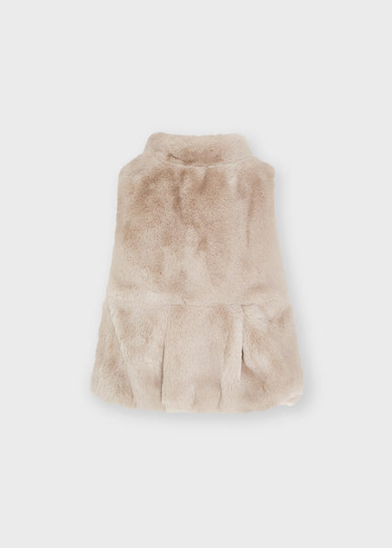 Girl's fur vest Art. 11-04380-075/ECOFRIENDS long sleeve dolls girl t-shirt Art. 11-04008-050