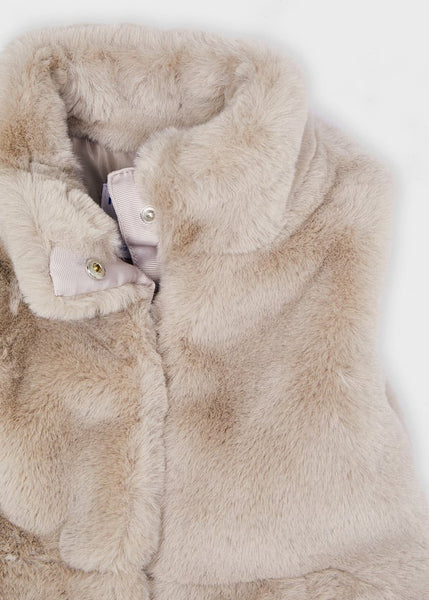 Girl's fur vest Art. 11-04380-075/ECOFRIENDS long sleeve dolls girl t-shirt Art. 11-04008-050