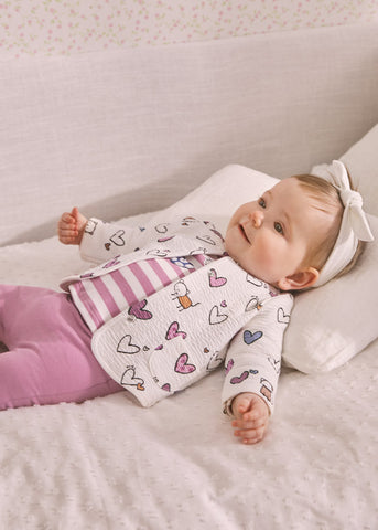 3-piece padded tracksuit for newborns ECOFRIENDS Art. 12-02618-085