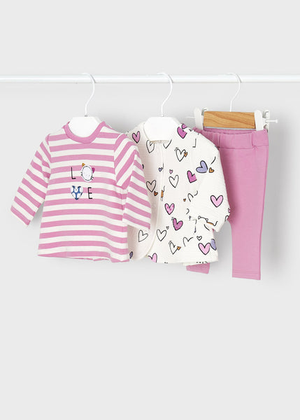 3-piece padded tracksuit for newborns ECOFRIENDS Art. 12-02618-085