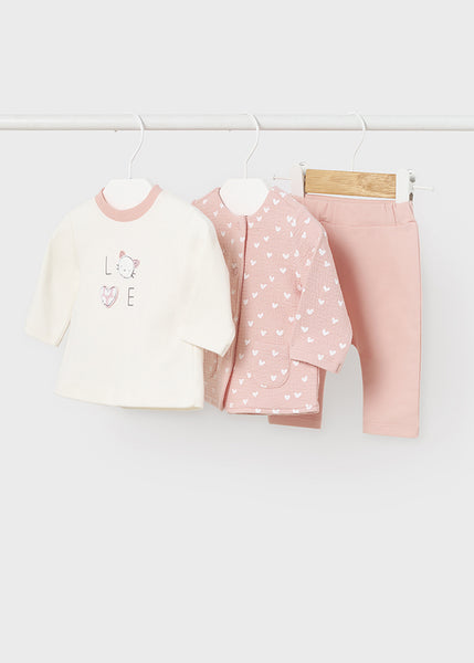 3-piece padded tracksuit for newborns ECOFRIENDS Art. 12-02618-086