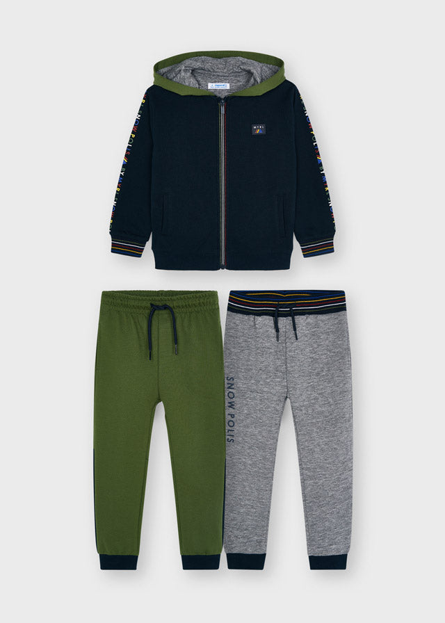 3-piece kangaroo hooded tracksuit for boy Art. 11-04828-053