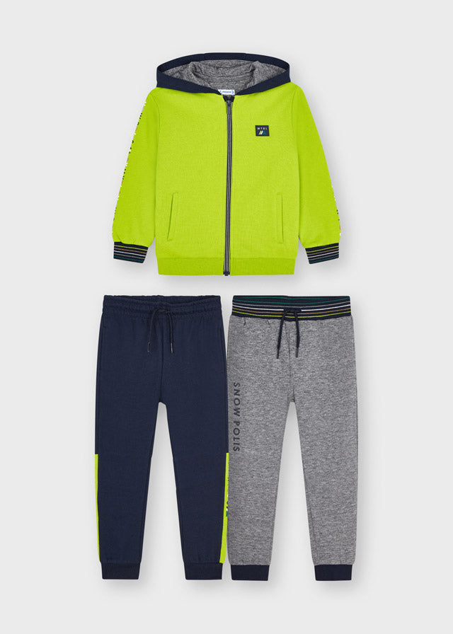 3-piece kangaroo hooded tracksuit for boy Art. 11-04828-056