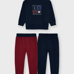 3-piece kangaroo tracksuit without hood for boy Art. 11-04829-059
