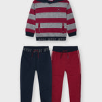3-piece striped pullover tracksuit for boy Art. 11-04831-013