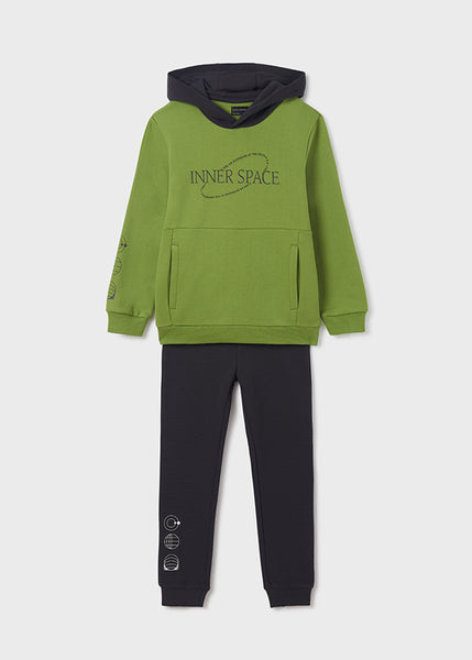 Boy's Contrast Hooded Tracksuit 7822-61