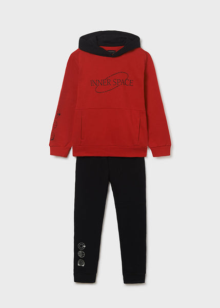 Boy's Contrast Hooded Tracksuit 7822-63