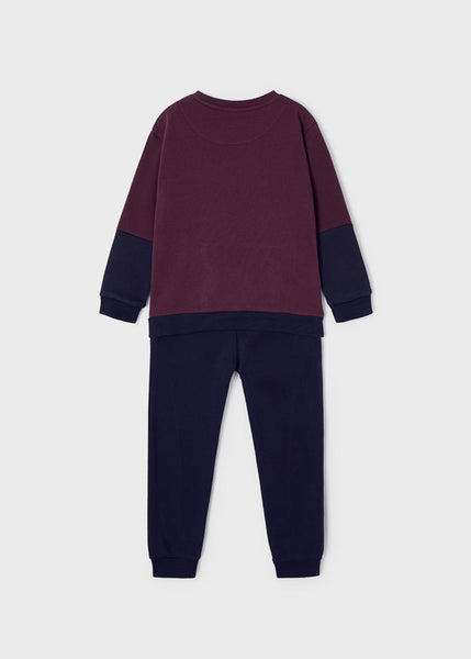 Boy's Block Sweatshirt Tracksuit 4843-10