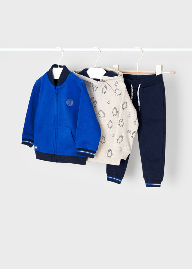 Tracksuit with sweatshirt and jacket for baby 2832-34