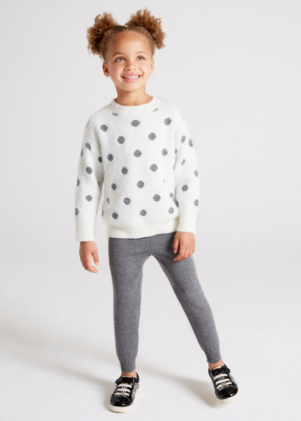 Girl's polka dot tricot tracksuit Art. 12-04860-021