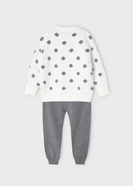 Girl's polka dot tricot tracksuit Art. 12-04860-021