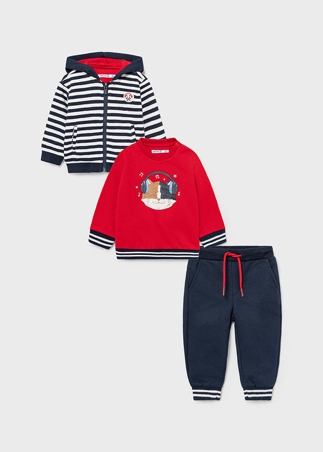 Double sweatshirt tracksuit for baby boy Art. 11-02830-090