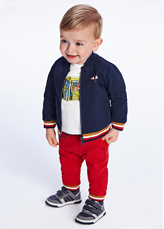 Tracksuit اثنين من السراويل طفل رضيع الفن.