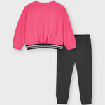 فتاة مخططة براءة اختراع tracksuit Art. 11-04839-022