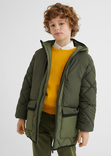 Diamond quilted jacket for boy 7457-10