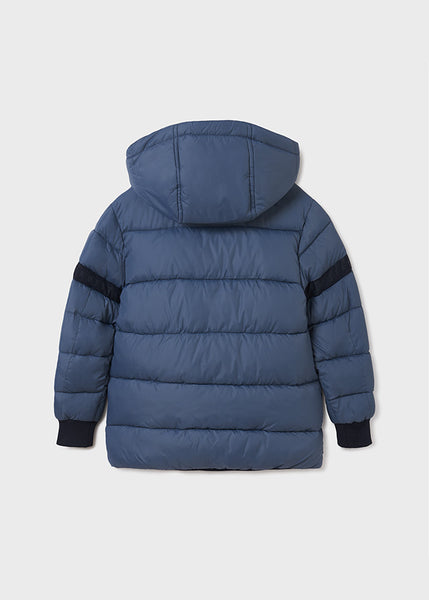 Quilted jacket with ribbons for boy 7460-52