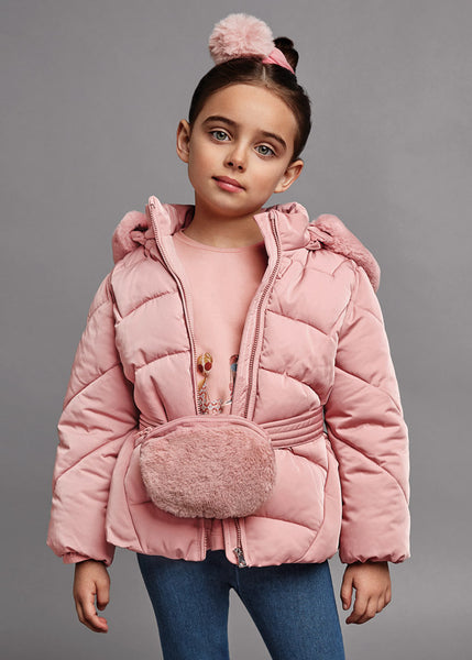 Quilted jacket with fanny pack for girl ECOFRIENDS Art. 12-04492-061