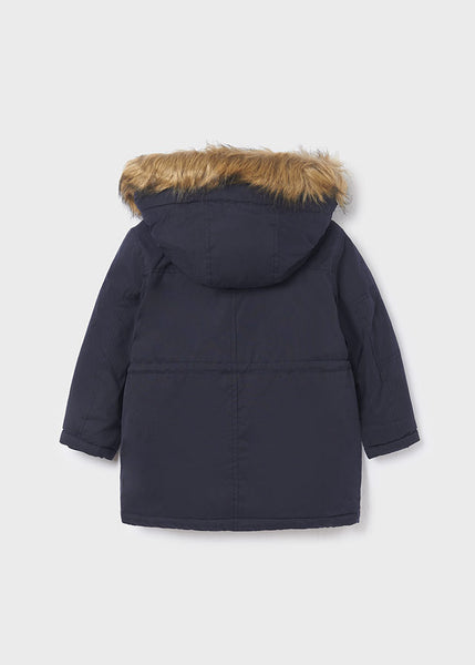 Parka jacket with hooded fur for boys Art. 12-04464-018