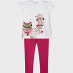 2-piece set with sustainable cotton embroidery for a girl Art. 23-03779-035