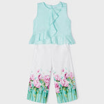 2-piece set with cropped cotton pants for girl Art. 23-03510-091