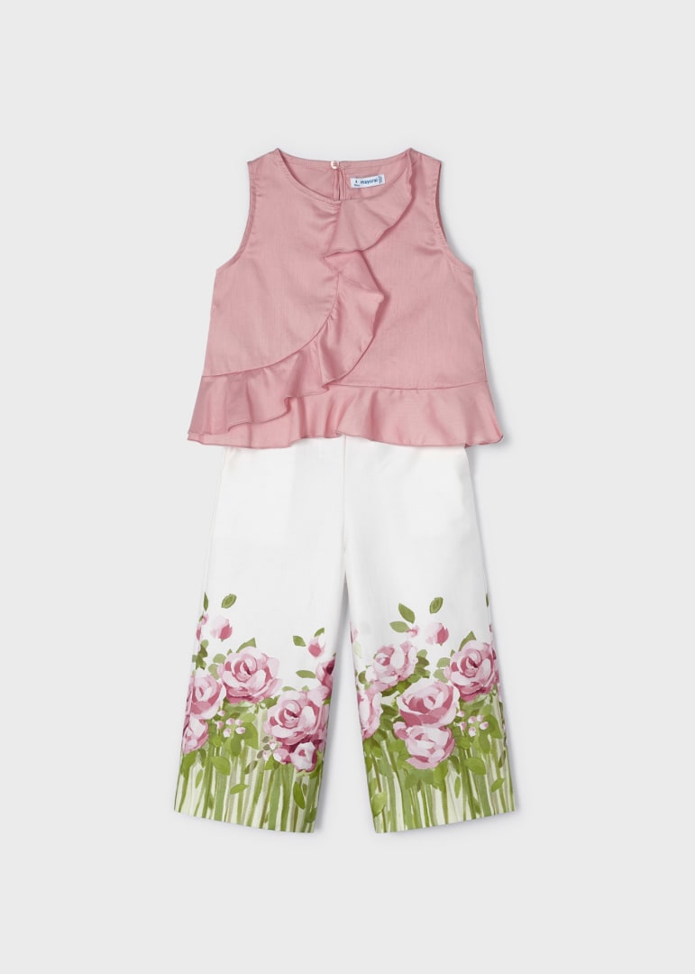 2-piece set with cropped cotton pants for girl Art. 23-03510-092