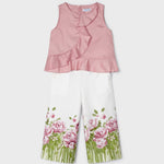 2-piece set with cropped cotton pants for girl Art. 23-03510-092