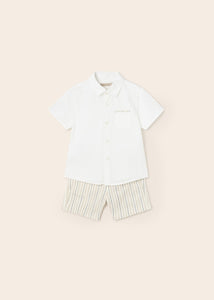 2-piece set of shorts and shirt with linen for baby Art. 23-01295-019