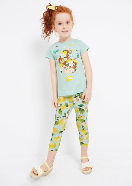 2-piece printed sustainable cotton set for girl Art. 23-03787-084