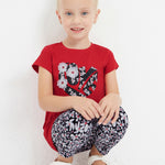 2-piece printed sustainable cotton set for girl Art. 23-03787-085