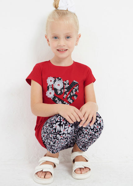 2-piece printed sustainable cotton set for girl Art. 23-03787-085