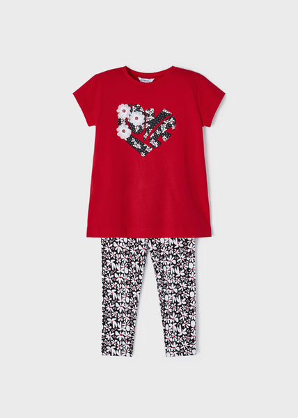 2-piece printed sustainable cotton set for girl Art. 23-03787-085