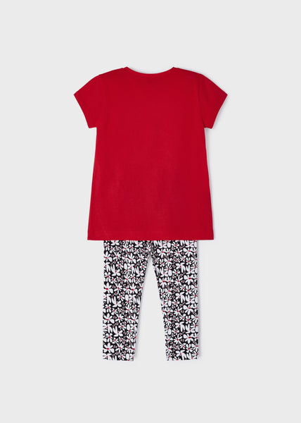 2-piece printed sustainable cotton set for girl Art. 23-03787-085