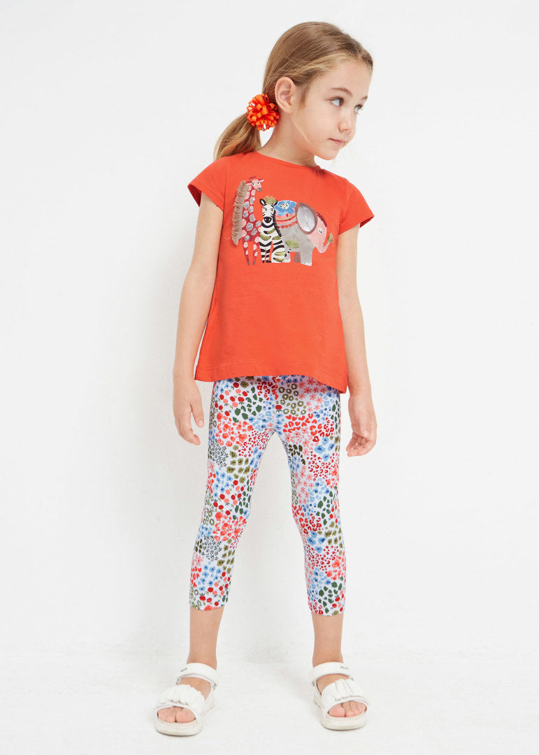 2-piece printed sustainable cotton set for girl Art. 23-03787-087