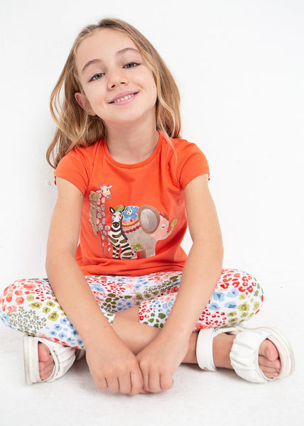 2-piece printed sustainable cotton set for girl Art. 23-03787-087