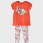 2-piece printed sustainable cotton set for girl Art. 23-03787-087