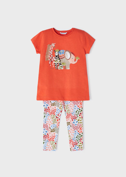 2-piece printed sustainable cotton set for girl Art. 23-03787-087