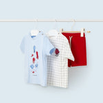 3-piece sustainable cotton set for babies Art. 23-01649-070