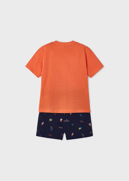 Boy's set with a printed motif in sustainable cotton Art. 23-03676-060