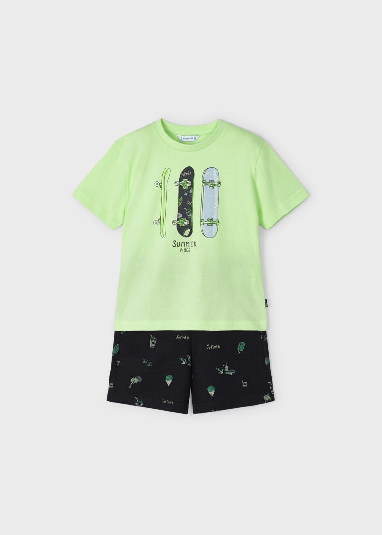 Boy's set with a printed motif in sustainable cotton Art. 23-03676-062