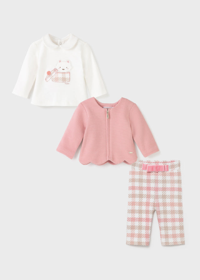 ECOFRIENDS 3-piece newborn girl set Art. 11-02702-085