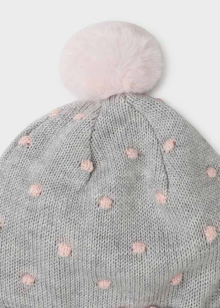 Set hat ears newborn mitten girl Art. 11-09435-063
